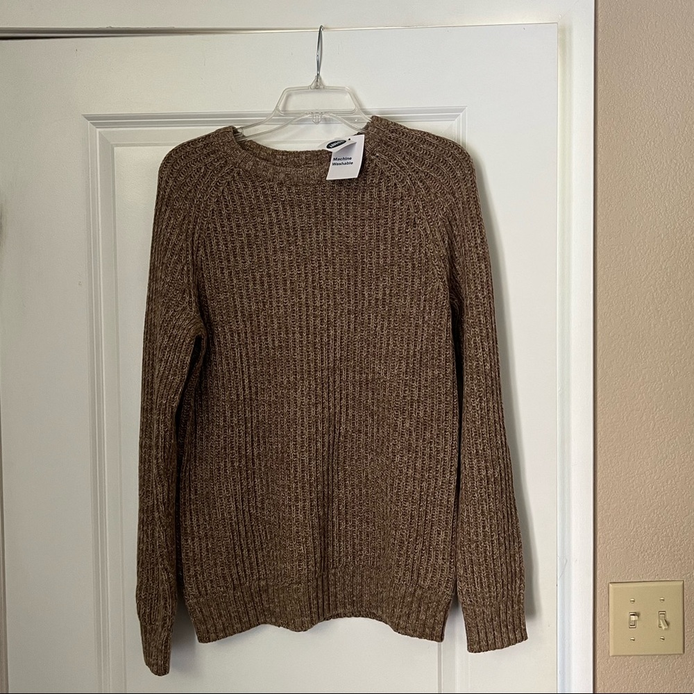 NWT Golden Brown Old Navy Crewneck Sweater Size Small